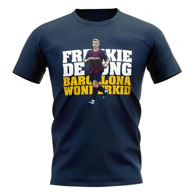 Frenkie de Jong Barcelona Player T-Shirt (Navy)
