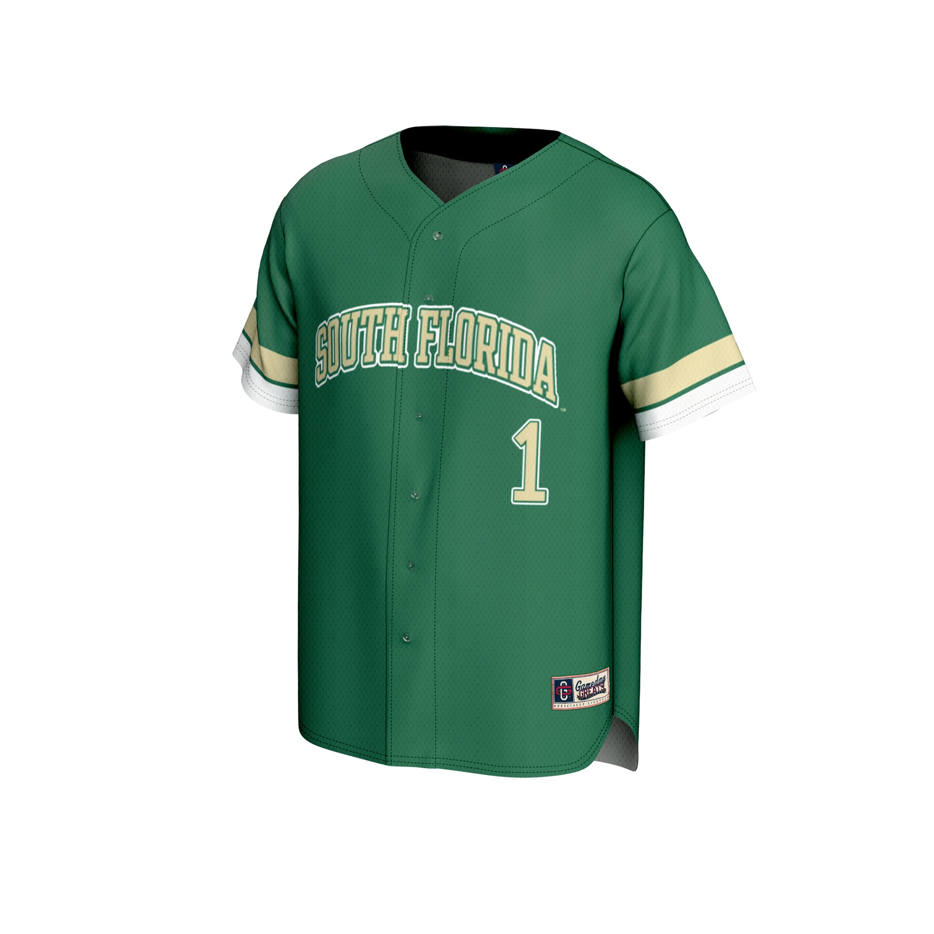 [NJP] South Florida Bulls GameDay Greats Youth Collegiate Baseball Fashion Jersey - Green