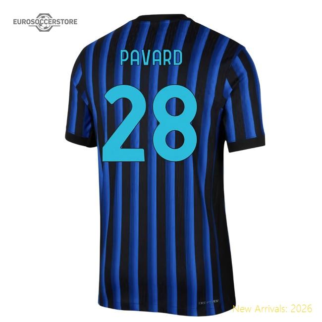Premium Ac Milan Pavard Home Jersey Flexible Quick-dry Breathable
