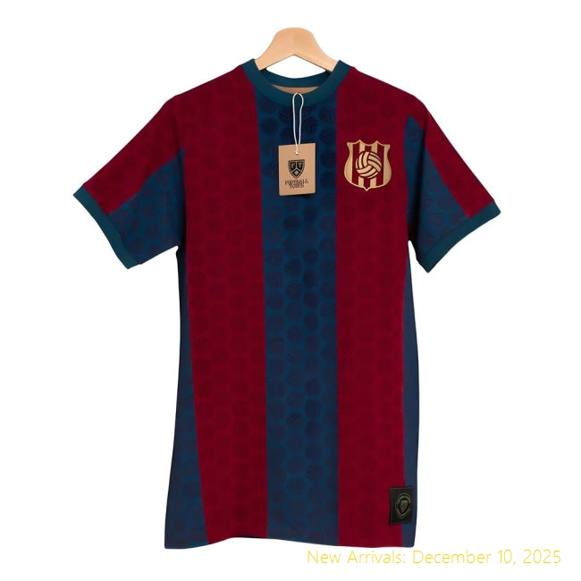 Catalonia Top Grade Home Ball Shapes Retro Football Shirt -