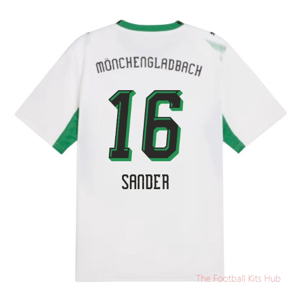 Borussia Monchengladbach 2026-2027 Home Shirt Sander #16 Club Kit