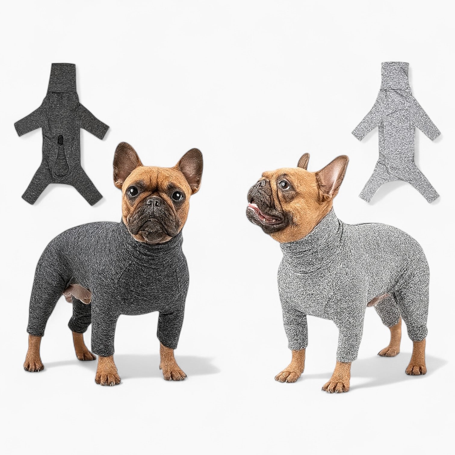 Cozy Furflex Frenchie Recovery Bodysuit – Soft Elastic Breathable 4-l...