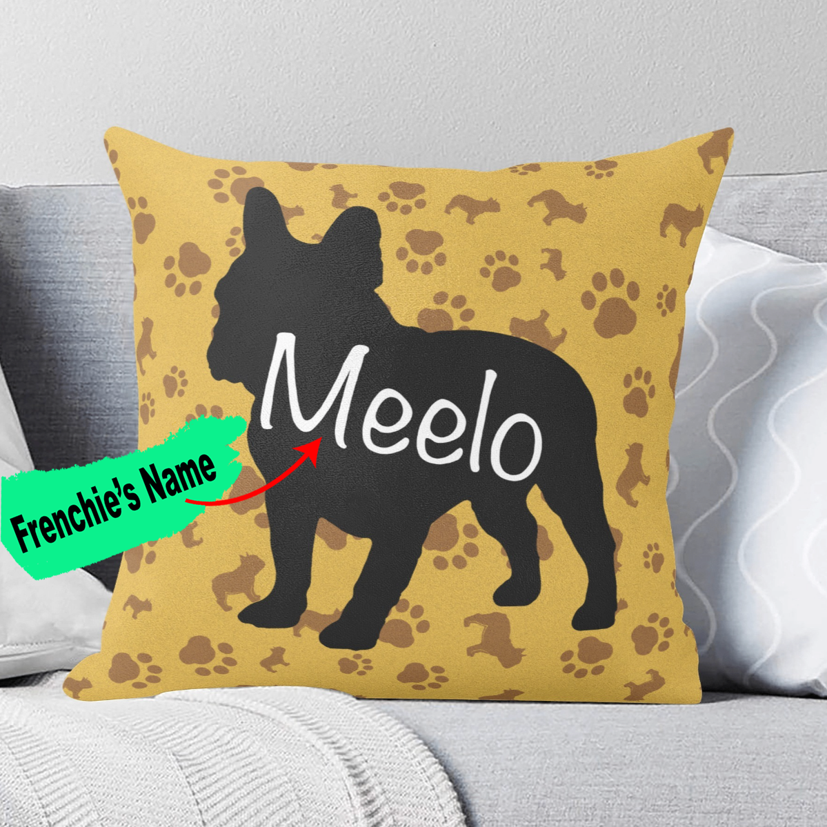 My Frenchie - Premium Custom Pillow Cover For French Bulldogs