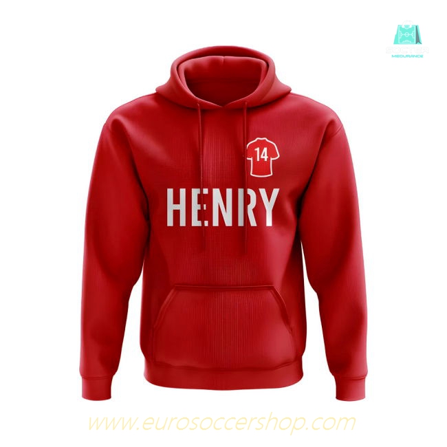 Thierry Henry Arsenal Number Hoody (Red)