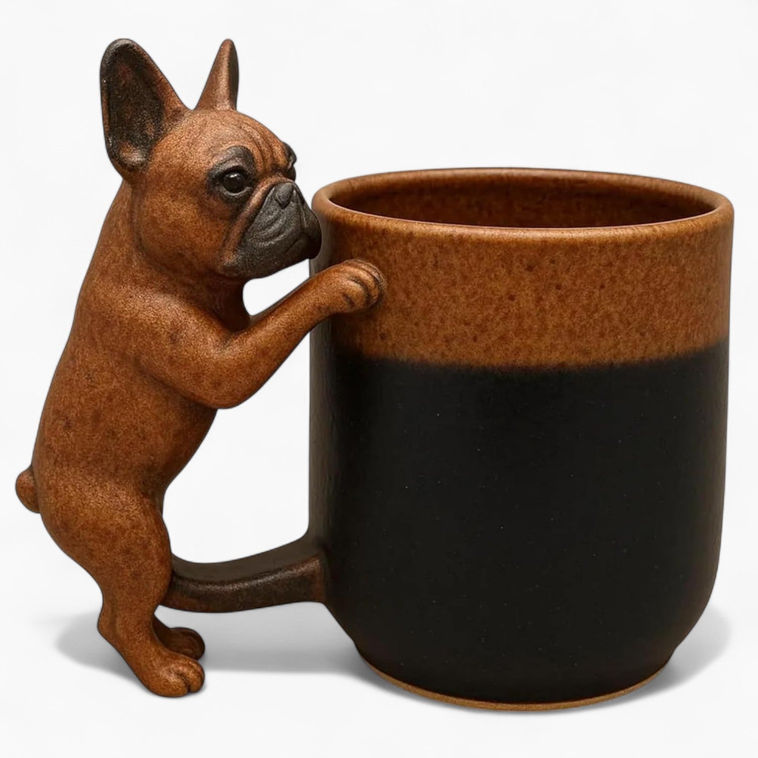 Artisan Frenchie Coffee Mug – Ceramic Dog Cup for Animal Lovers