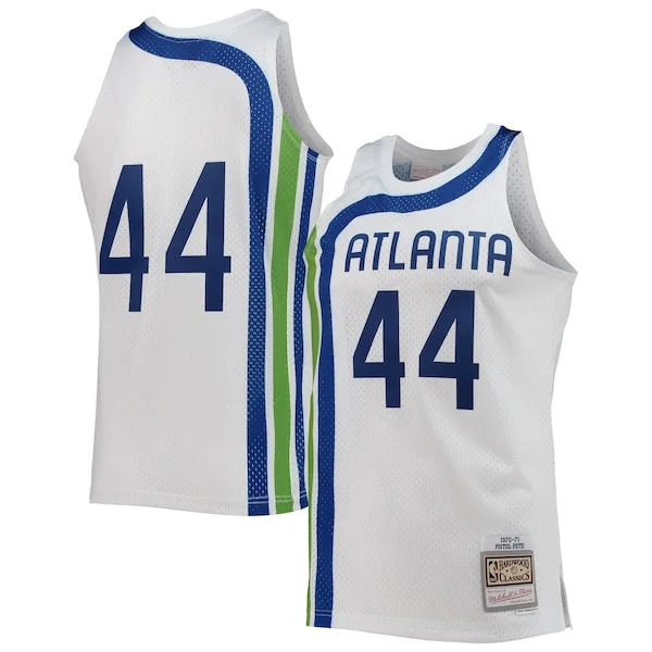 Authentic Pete Maravich ATL Swingman Jersey - White - Licensed Product