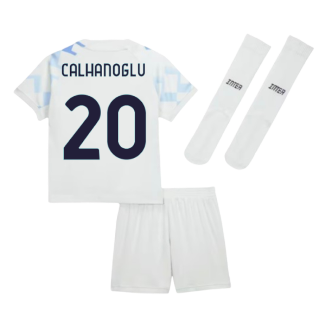 Trending 2025-2026 Inter Milan Away Mini Kit (Calhanoglu 20)
