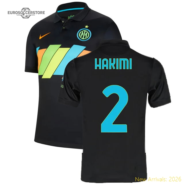 High-Quality 2021-2022 Inter Milan 3Rd Shirt (Hakimi 2)