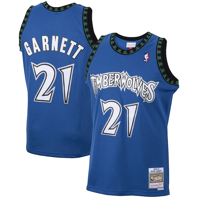 Kevin Garnett MIN Swingman Jersey - retro Basketball - Blue basketball