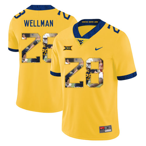 Men's None Elijah Wellman #28 breathable Yellow 2024 high quality