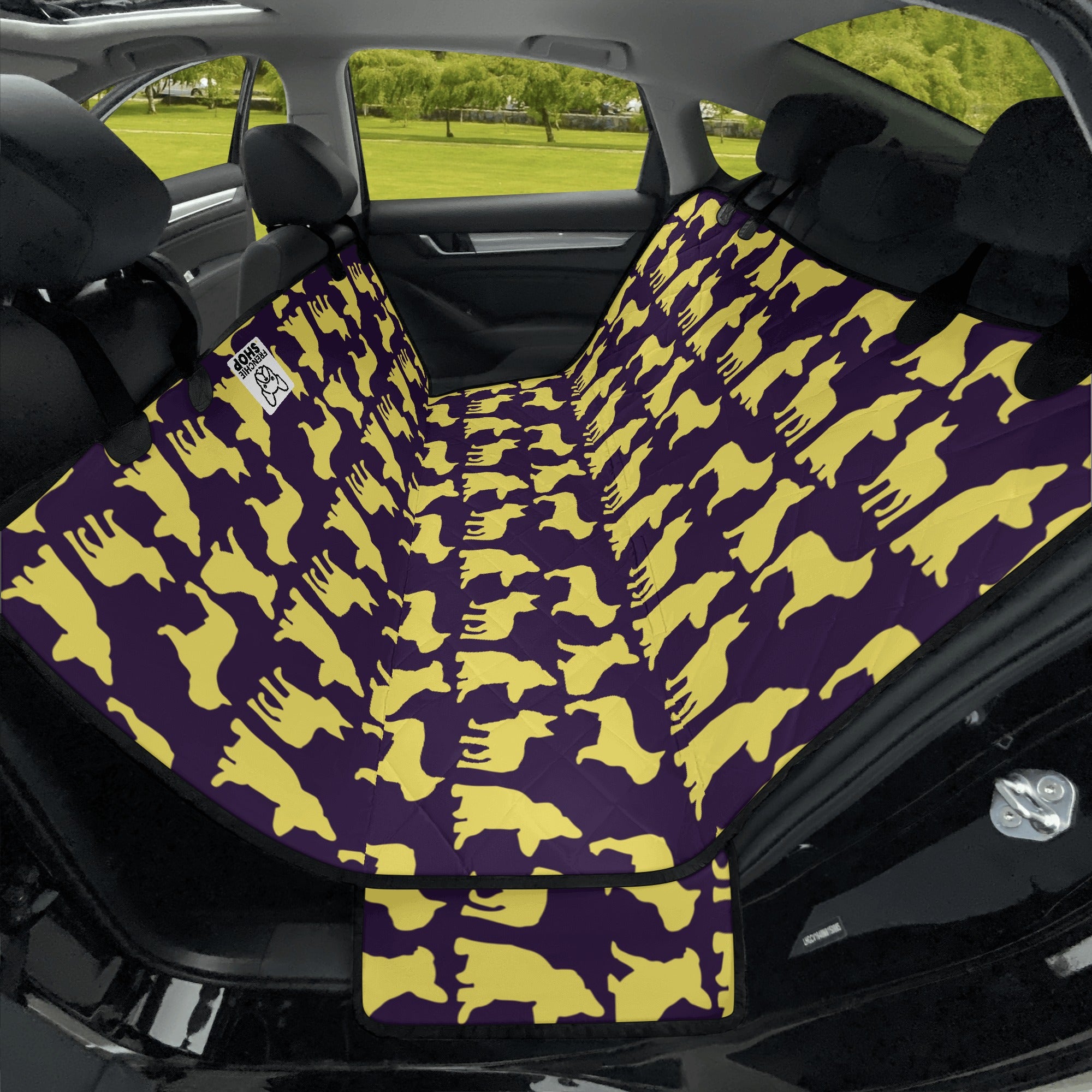 Sapphire - Durable Car Pet Seat Covers For French Bulldog Indoor Use