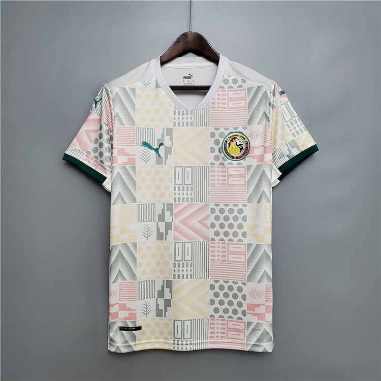 Senegal 2020 Home White Soccer Jersey Football Shirt - Official