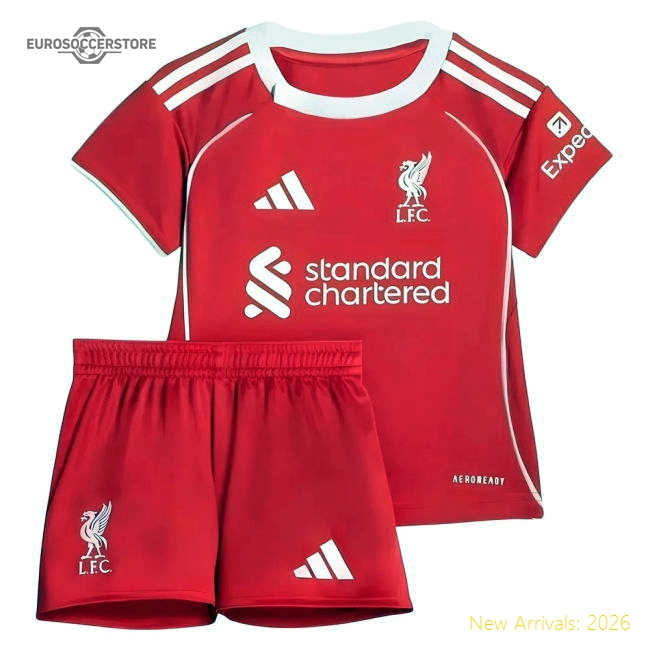 Liverpool Home Baby Kit 2025-2026 Stadium Wear Jersey