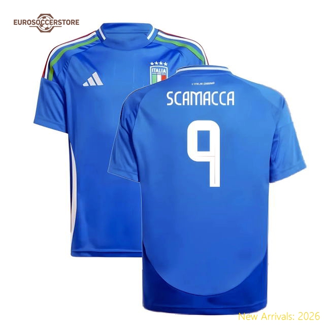 2024-2025 Italy Home Shirt (Kids) (SCAMACCA 9)