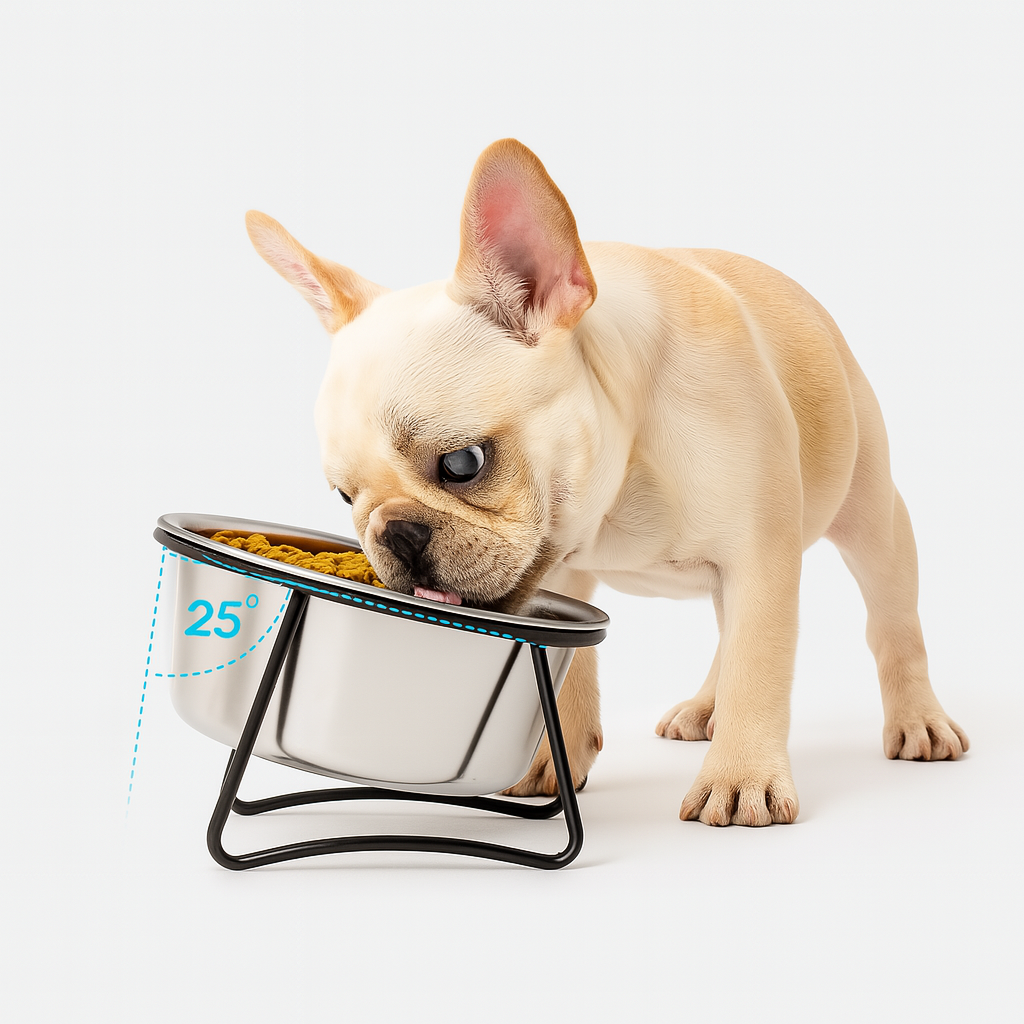 Frenchie-Fan Frenbowl Frenchie Slow Feeder – Stainless Steel Spine Do...