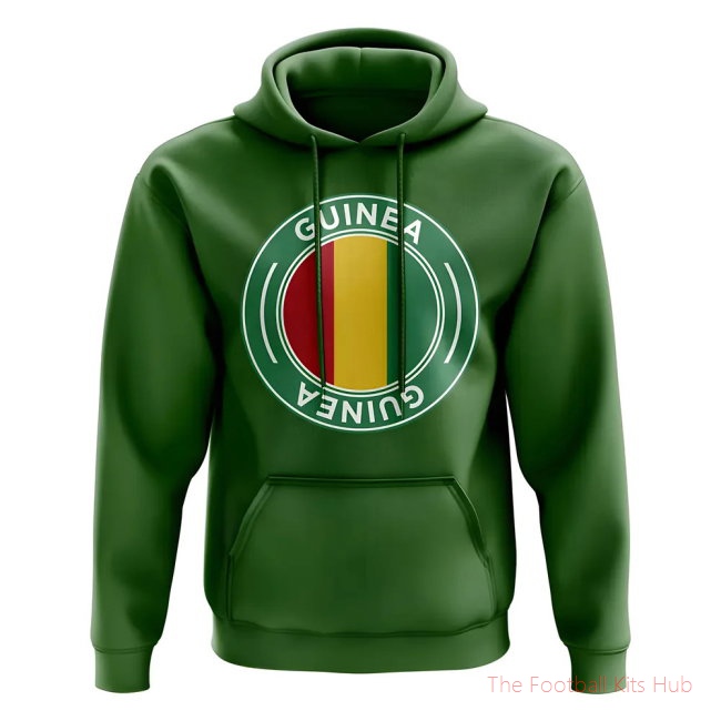Men Guinea Football Badge Hoodie (Green)