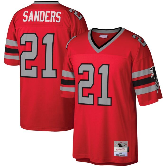 None Men's ATL Falcons Iconic Top-Grade Jersey Game Day Wear