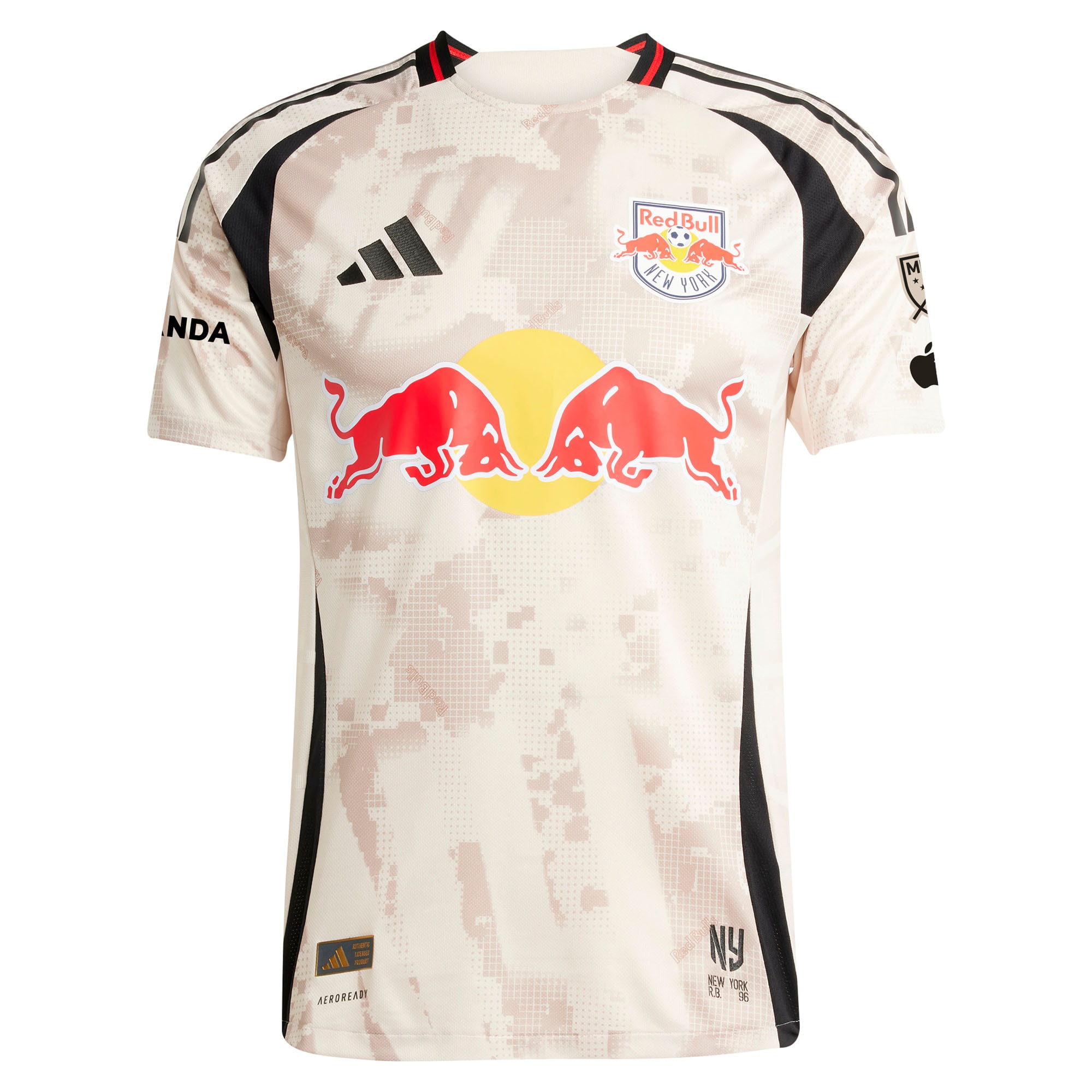 [JED] Daniel Edelman New York Red Bulls 2025 Stone Kit Authentic Player Jersey - Tan