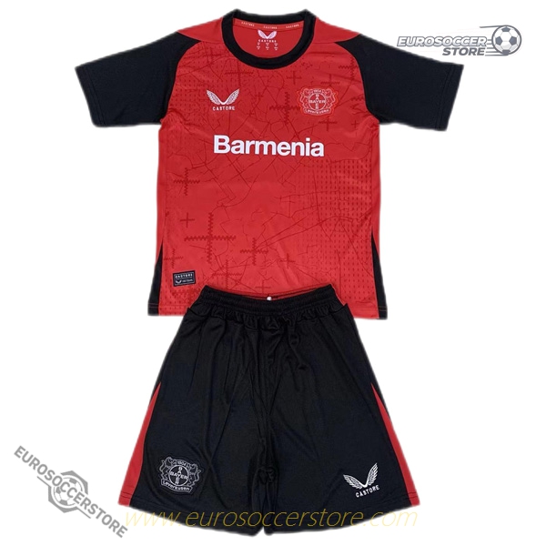 Children's Home Football Kit for Bayer Leverkusen 24-25 Season