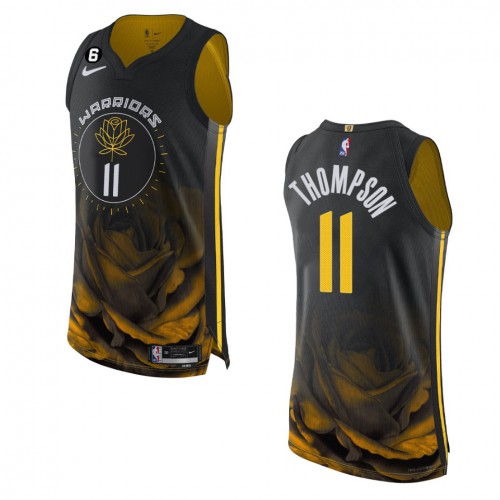 Black Nike Klay Thompson #11 Warriors Jersey - Breathable Material