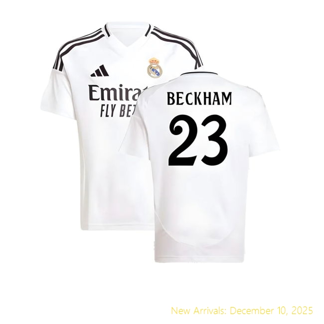 2024-2025 Real Madrid RM Premium Quality Home Shirt (Kids) (Beckham