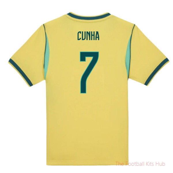 2026-2027 Brazil Home Little Boys Mini Kit (Cunha 7)