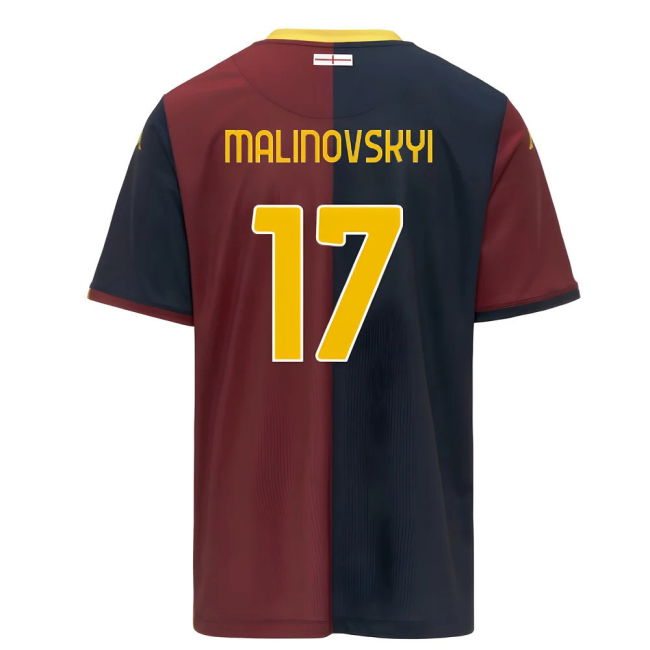 Genoa Genoa Home Shirt Malinovskyi #17 Elite Performance Replica L...
