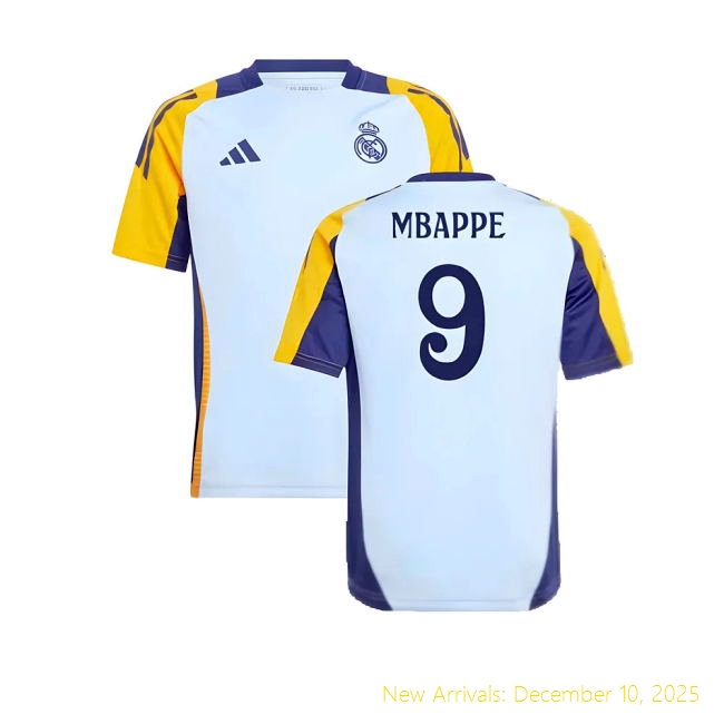 2024-2025 Real Madrid Training Shirt - Premium Fan Gear (Mbappe 9)...