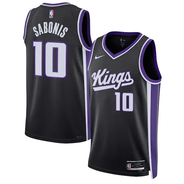 Domantas Sabonis SAC Swingman Jersey - modern Basketball - Black