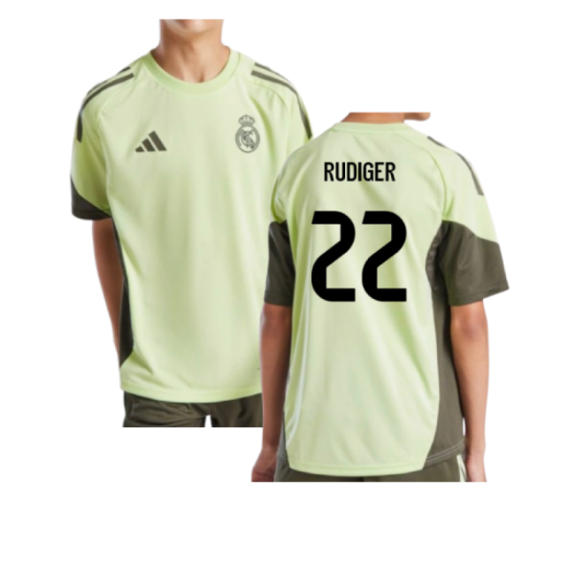 Elite Real Madrid Home Jersey Kids (rudiger 22) Comfortable