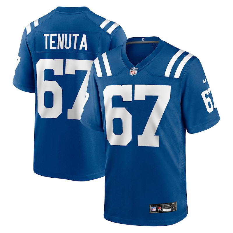 None Luke Tenuta IND Colts Retro Game-Ready Jersey Football Apparel