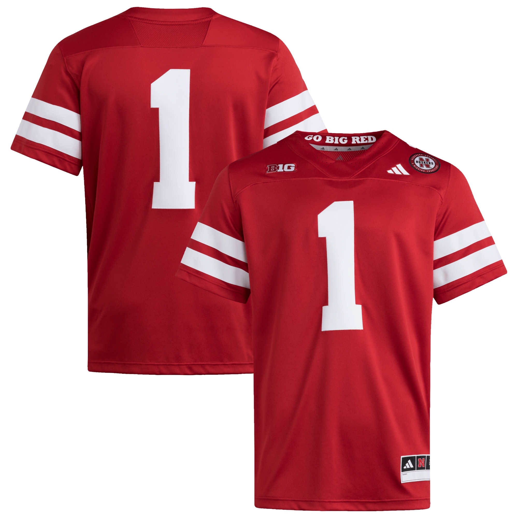 [NJP] Nebraska Huskers Premier Jersey - Scarlet