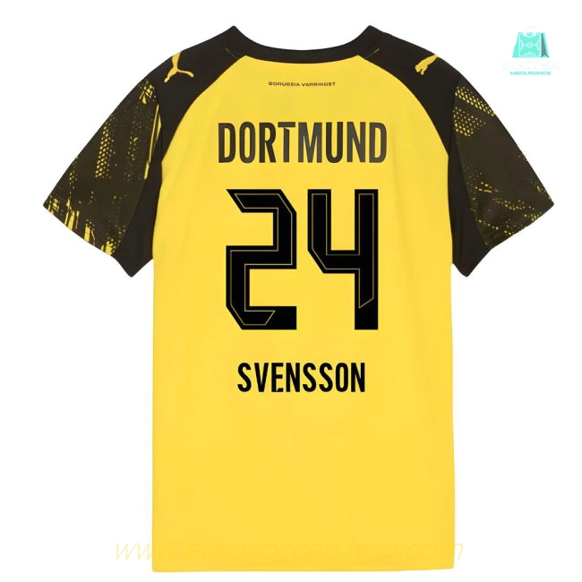 2025-2026 Borussia Dortmund Home Shirt (Kids) (Svensson 24)