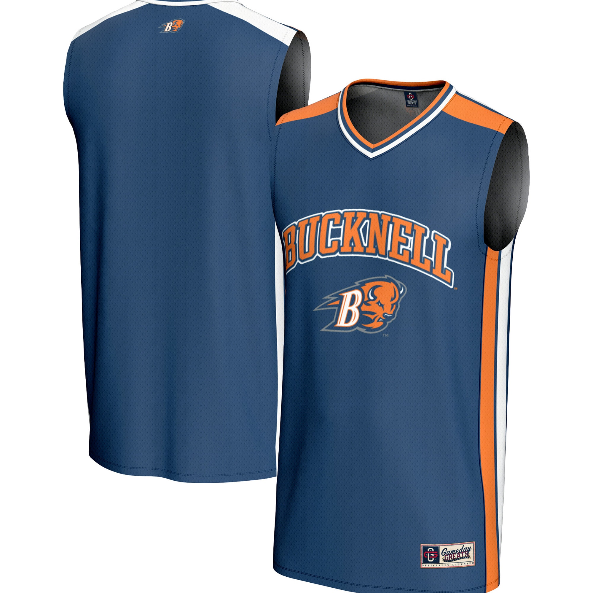 [NJP] Bucknell Bison GameDay Greats Spirit Basketball Jersey - Blue