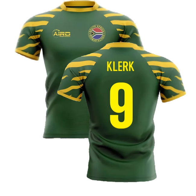 2025-2026 South Africa Springboks Home Concept Rugby Shirt (Klerk 9)