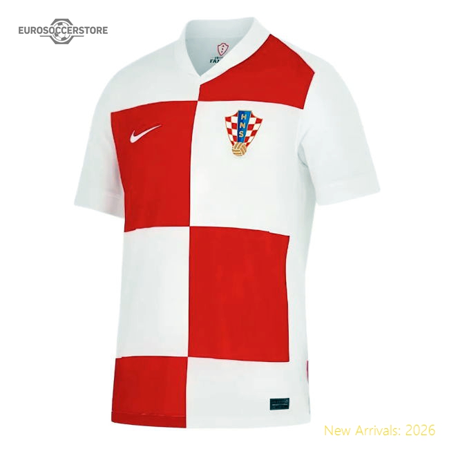 Croatia 2024 Home Jersey Shirt Football Fan Apparel Match Day Supporter Collection