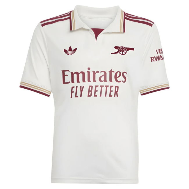 Arsenal 2025-20 Third Football Shirt with Printing L S Kids