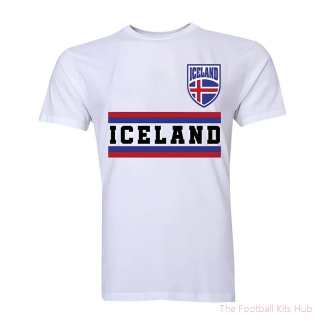Iceland Core Football Country T-Shirt (White)