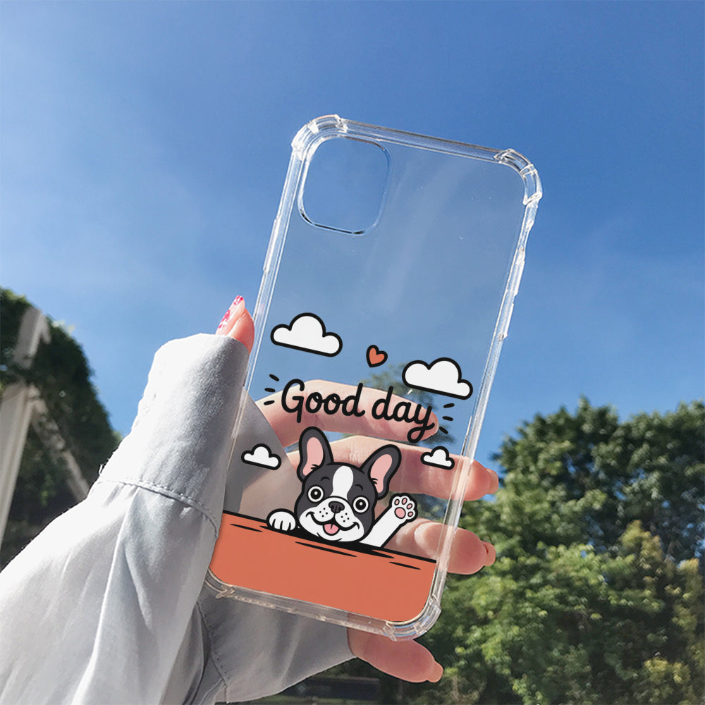 French Bulldog Nala Clear Silicone Phone Case For Iphone, Samsung &
