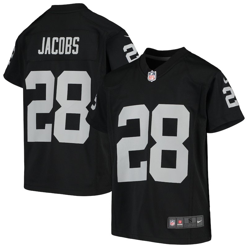 None Josh Jacobs Las Vegas Raiders Retro Replica Jersey Game Day Wear