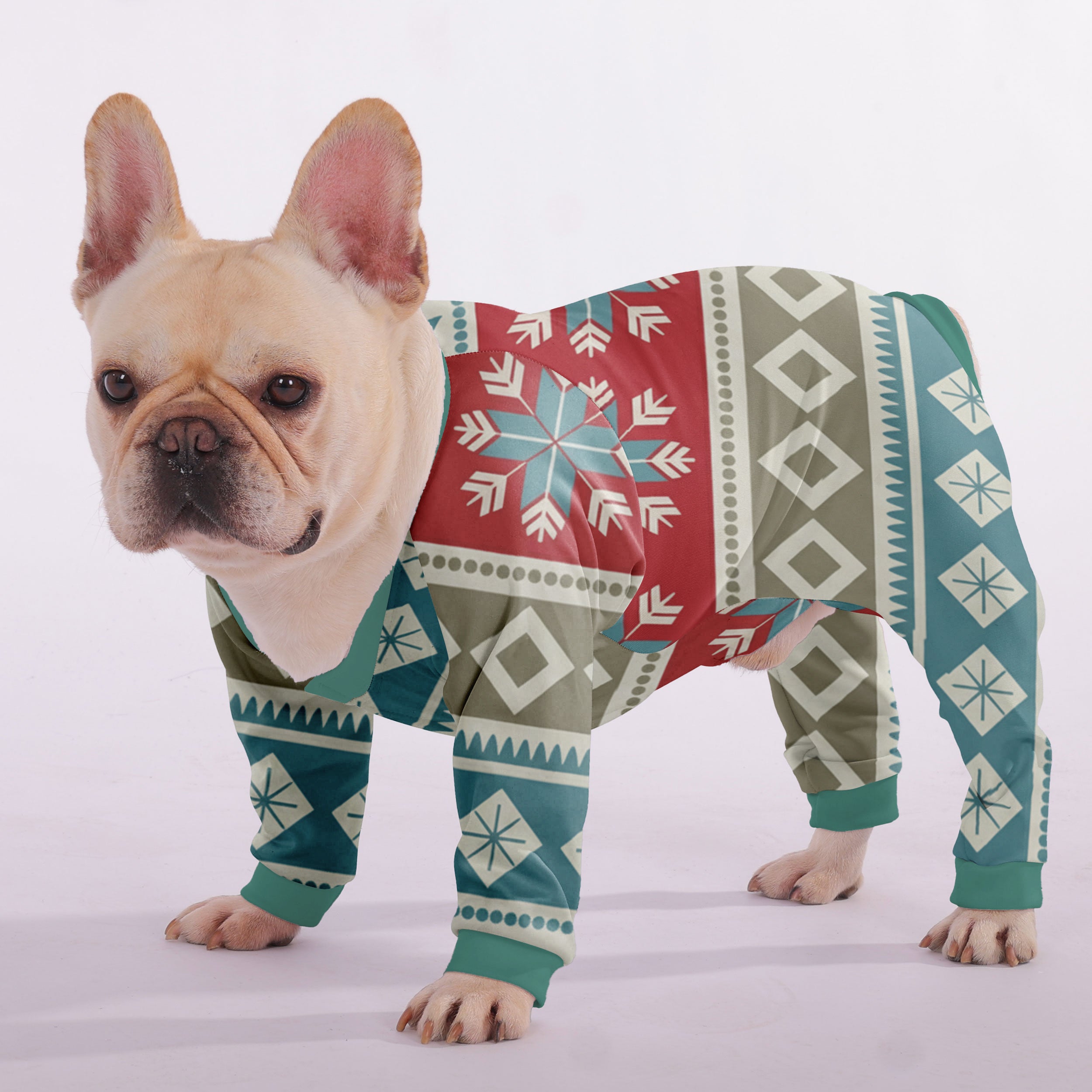 French Bulldog Christmas Frenchie Pajama Practical Pet Supply