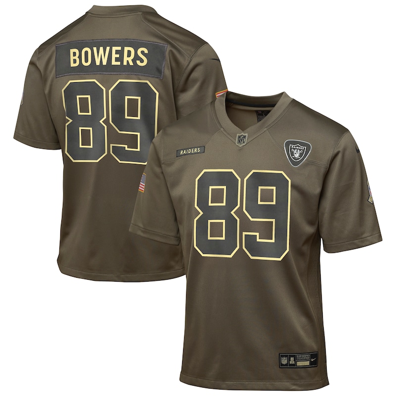None Brock Bowers LV Raiders Victory Official Jersey Football Apparel
