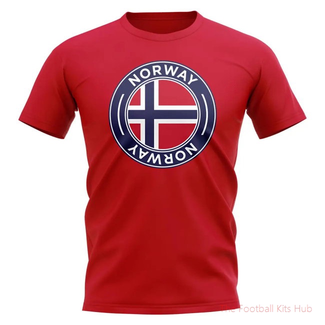Norway Football Badge T-Shirt (Red)