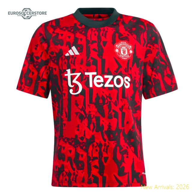 2023-2024 Man Utd Pre-Match Shirt (Red) - Kids
