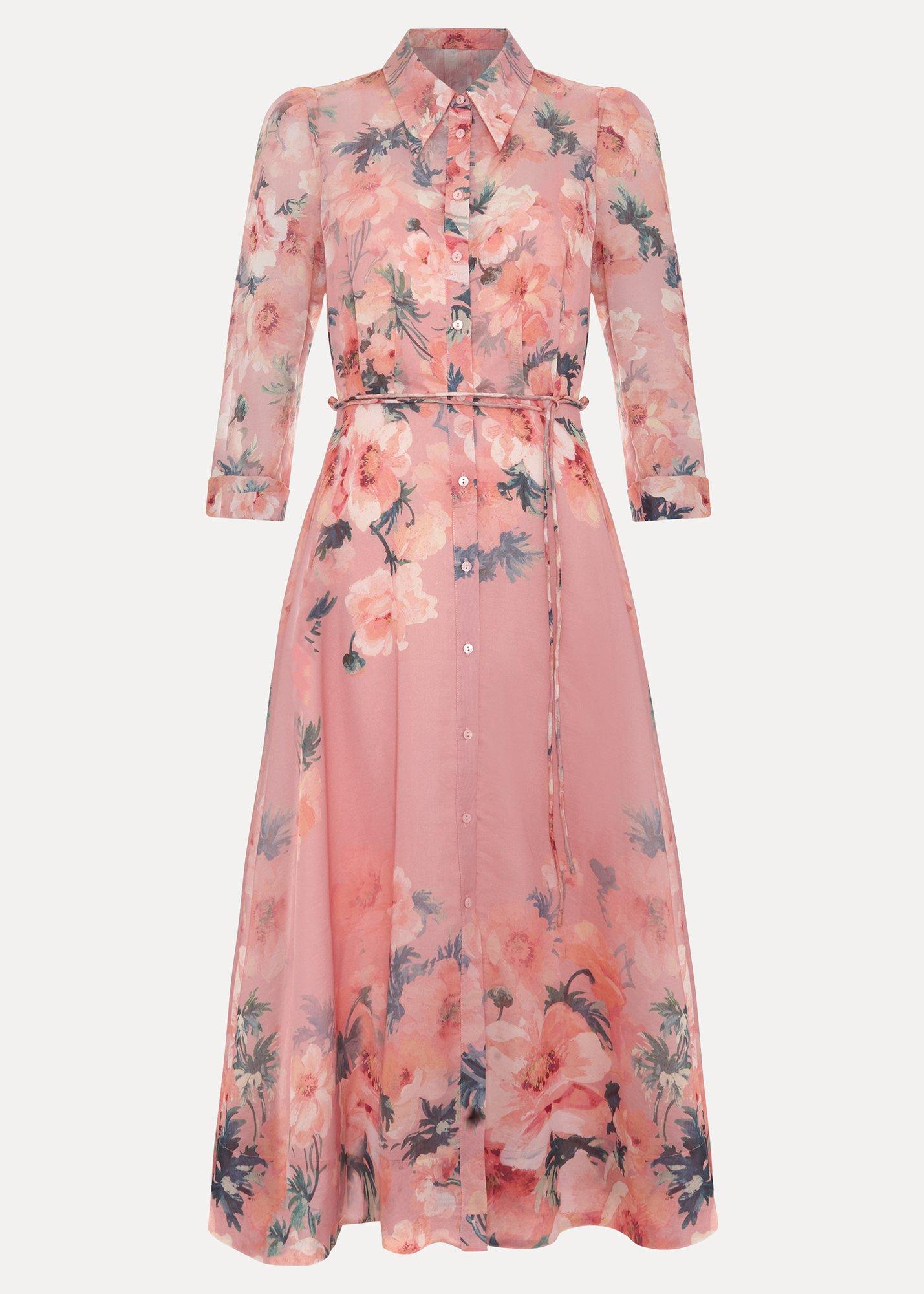 Petite Anabella Floral Shirt Dress