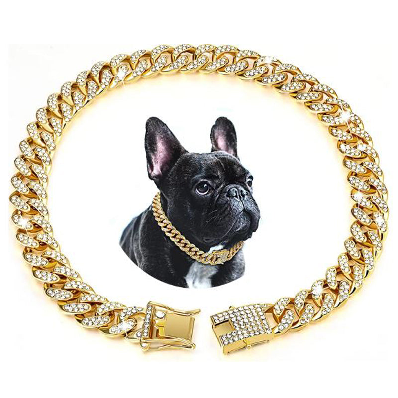 Breed-specific Frenchie Cuban Diamond Necklace Chain For Frenchie Pups