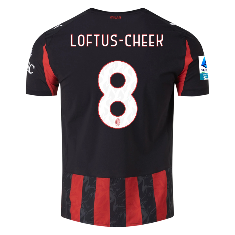 AC Milan A Patch 2025-2026 UCL Home Jersey – Authentic Shirt