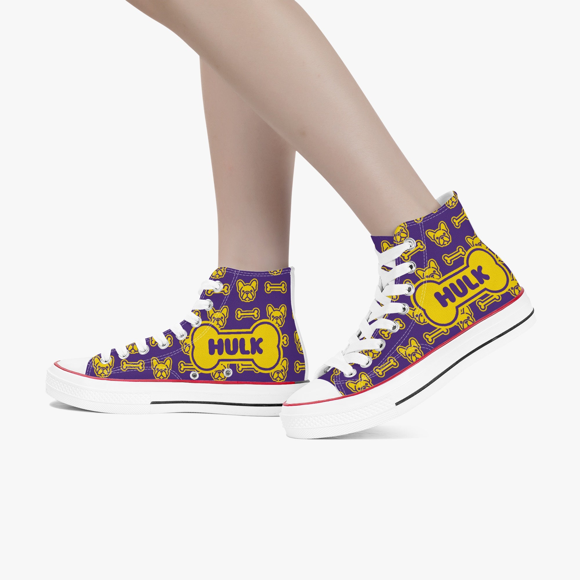 Theo - Personalized High-Top Canvas Shoes