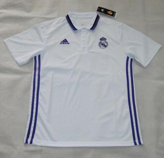Elite Premium Quick Dry Real Madrid 2016-17 White Polo Shirt