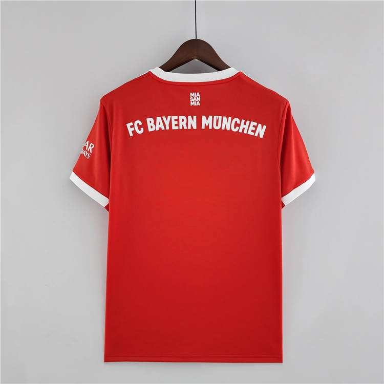 Moisture Wicking Bayern Munich 2223 Home Red Soccer Jersey Football